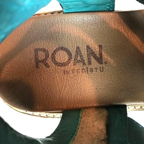 Roan By Bed/Stü Carlita Black Leather Ankle Strap Sandals Womens 6/36 - Picture 5 of 9